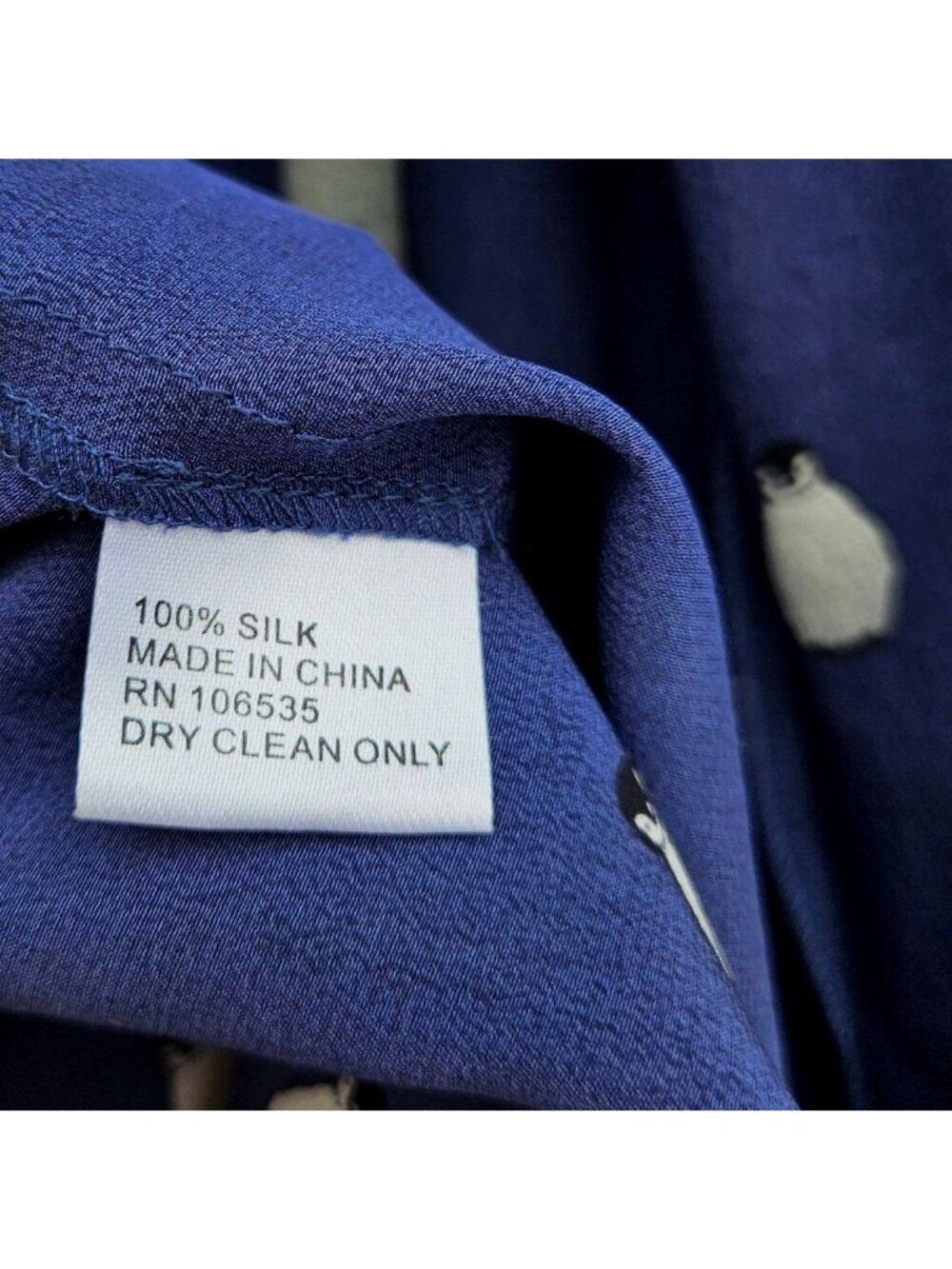 Alcée for Barneys New York Co-Op Silk Penguin Print Shirt Green Trim XS to S - Picture 4 of 11